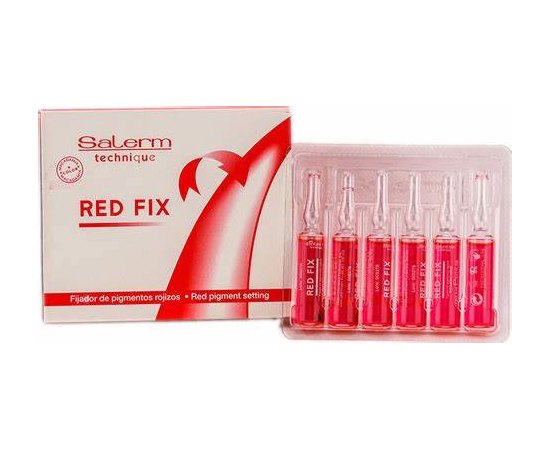 Средство для лучшей фиксации цвета Salerm Red Fix, 12x5 ml, изображение 3