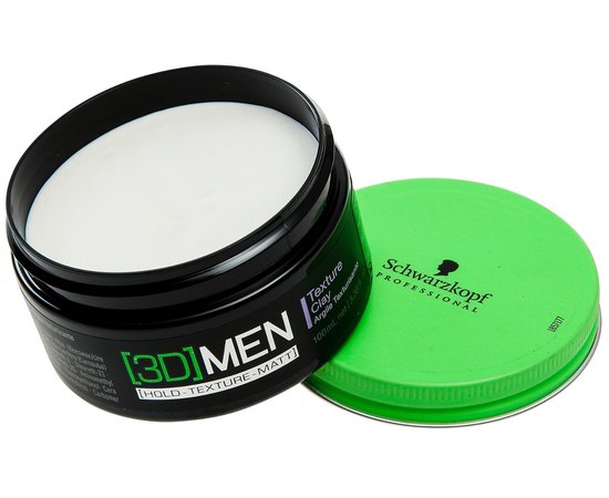 Текстурирующая глина для волос Schwarzkopf Professional 3D Men Texture Clay, 100 ml, изображение 2