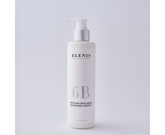 Укрепляющая гель-маска для чувствительной и куперозной кожи Elenis 6В Soothing Meso-Mask Couperose Correct, 250 ml, изображение 2