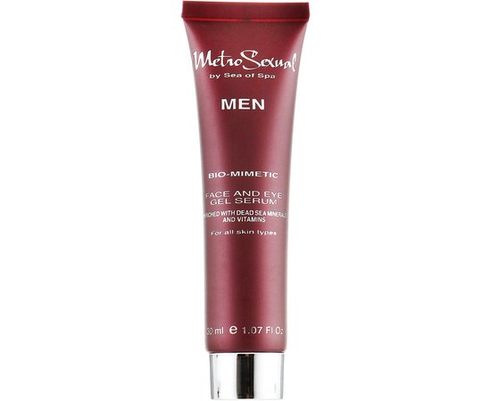 Гель-сыворотка для лица и кожи вокруг глаз Sea of Spa MetroSexual Bio Mimetic Face & Eye Gel Serum for Men, 30 ml, изображение 2