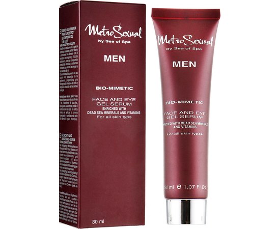 Sea of Spa MetroSexual Bio Mimetic Face & Eye Gel Serum for Men Гель-сироватка для обличчя і шкіри навколо очей, 30 мл, фото 