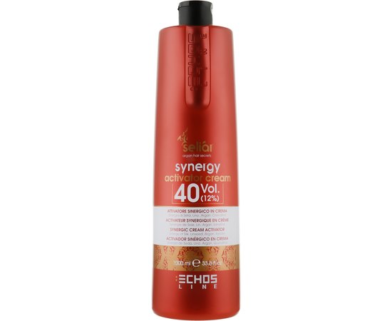 Крем-активатор для безаммиачной краски Echosline Seliar Synergy Activator Cream, 1000 ml, изображение 7