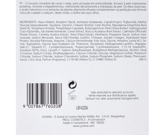 Juvena Master Caviar Eye Cream Розкішний ікорний крем для області навколо очей, 15 мл, фото _ab__is.image_number.default
