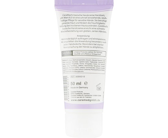 Крем для рук pH 8.0 CareMed basische Handcreme, изображение 2