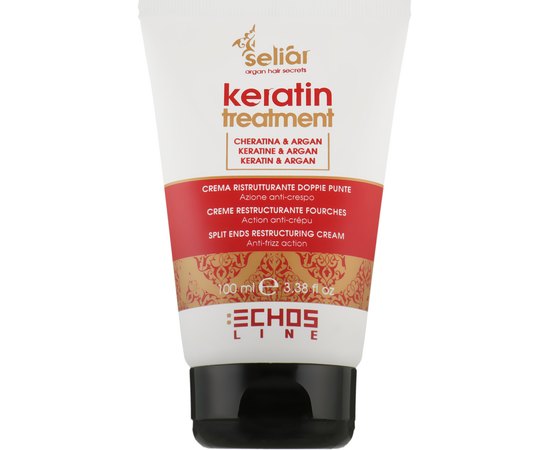 Echosline Seliar Keratin Treatment Крем-флюїд проти січених кінчиків волосся, 100 мл, фото 