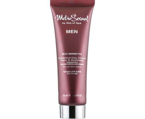 Крем защитный дневной для лица SPF25 Sea of Spa MetroSexual Bio Mimetic Protective Day Cream Face Baldnes, 60 ml, изображение 2