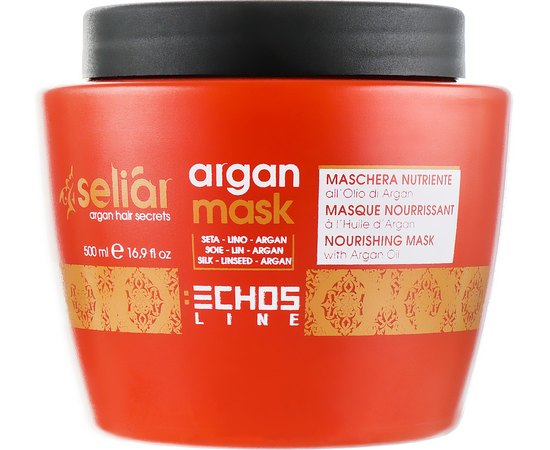 Маска с аргановым маслом для сухих и поврежденных волос Echosline Seliar Argan Mask