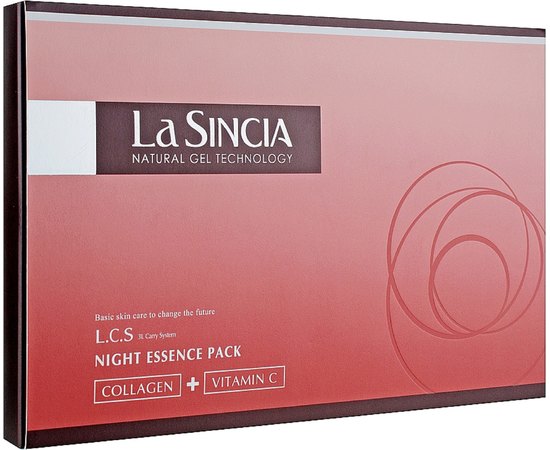 Нічна есенція з колагеном і вітаміном С La Sincere Night Essence Pack, 15х1.2ML, фото 