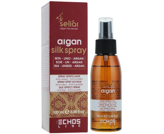 разглаживающий спрей Шелковый эффект Echosline Seliar Argan Silk Spray, 100 ml