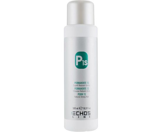 Echosline Classic Perm P1s Natural Thick Hair Засіб для химзавивки натуральних, жорстких і густого волосся, 500 мл, фото 
