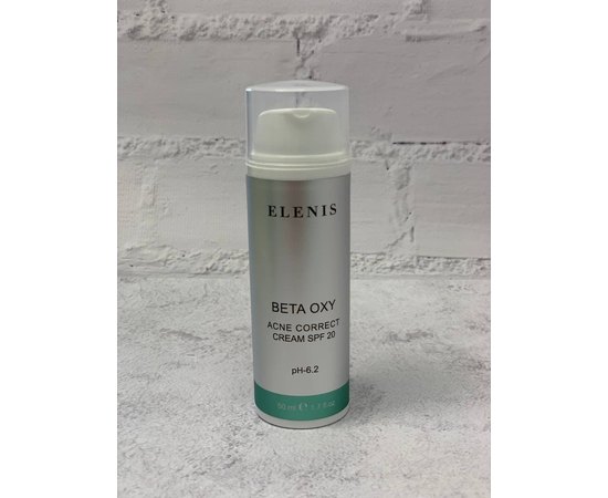 Крем-флюид матирующий SPF20 Elenis Beta Oxy System Acne Correct Cream, 50 ml, изображение 3