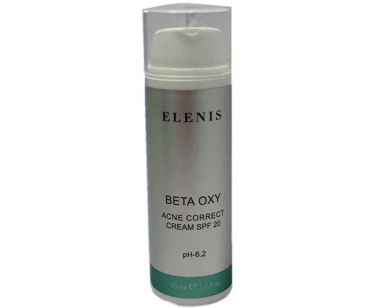 Крем-флюид матирующий SPF20 Elenis Beta Oxy System Acne Correct Cream, 50 ml, изображение 2