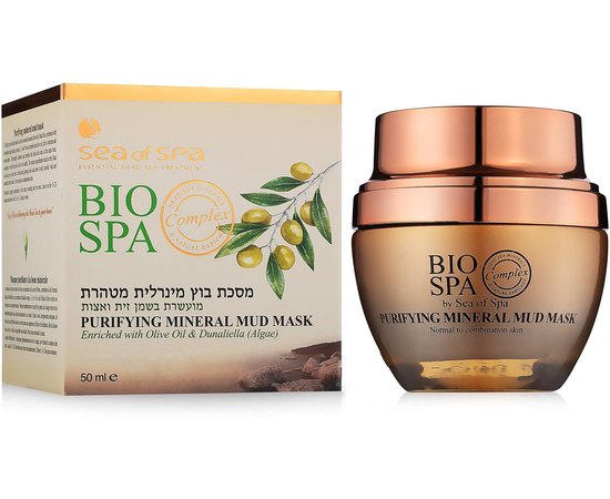 Маска очищающая глиняная Sea of Spa Bio Spa Purifying Mineral Mud Mask enriched with Olive Oil & Dunaliella, 50 ml, изображение 2