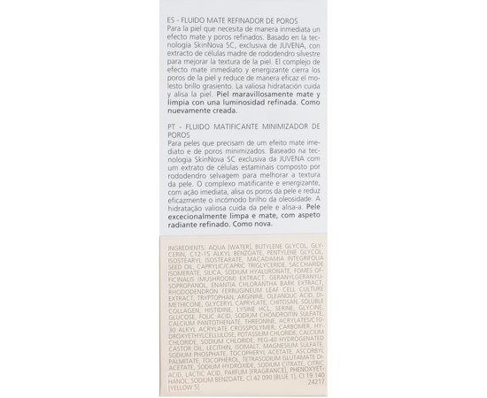 Матирующий флюид сужающий поры Juvena Skin Energy Pore Refine Mat Fluid, 50 ml, изображение 4