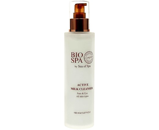 Молочко для лица для лица и области вокруг глаз с облепихой и морковью Sea of Spa Bio Spa Active milk cleanser 120 ml, изображение 3