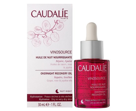 Caudalie Vinosource Overnight Recovery Oil Нічне масло відновлює, 30 мл, фото _ab__is.image_number.default