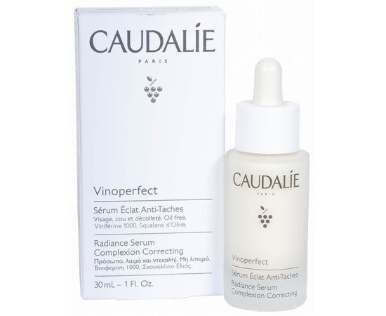 Сияющая сыворотка для коррекции цвета лица Caudalie Vinoperfect Radiance Complexion Correcting Serum, 30 ml, изображение 5
