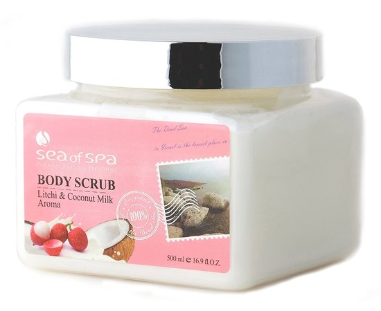 Sea of Spa Body Scrub Litchi & Coconut Milk Aroma Скраб для тіла Лічі і Кокосове молоко, 500 мл, фото 