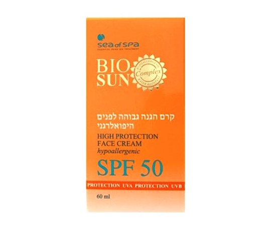 Солнцезащитный крем SPF50 Sea of Spa High Protection Face Cream 50 SPFSPF 50, 60 ml, изображение 2