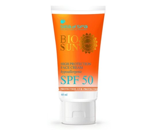 Sea of Spa High Protection Face Cream 50 SPF Сонцезахисний крем SPF 50, 60 мл, фото 