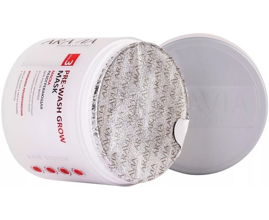 Маска разогревающая для роста волос Aravia Professional Pre-Wash Grow Mask, 300 ml, изображение 3
