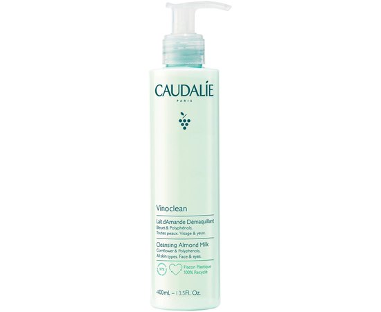 Молочко миндальное для снятия макияжа Caudalie Vinoclean Cleansing Almond Milk, изображение 5