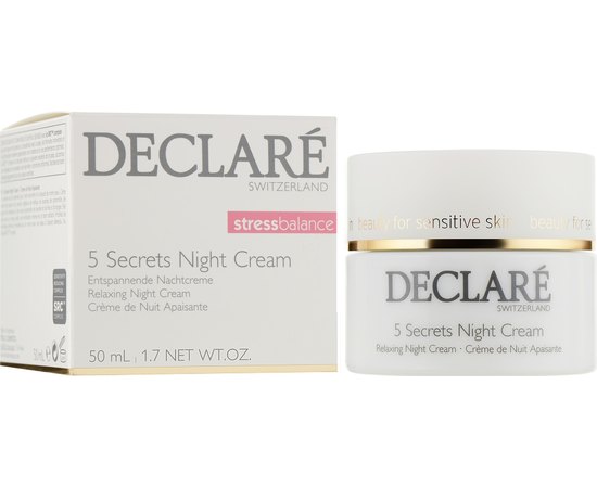 Ночной крем 5 секретов красоты Declare Stress Balance 5 Secrets Night Cream, изображение 2