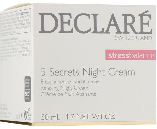 Ночной крем 5 секретов красоты Declare Stress Balance 5 Secrets Night Cream, изображение 3