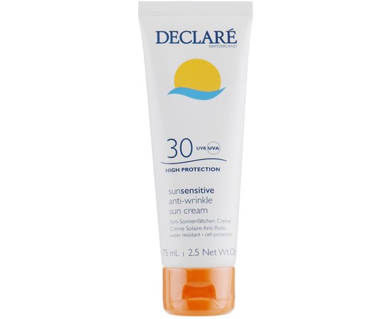 Declare Anti-Wrinkle Sun Protection Cream SPF 30 Сонцезахисний крем проти зморшок з SPF 30, 75 мл, фото 