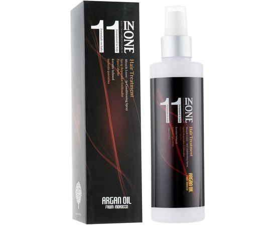 Спрей 11 в 1 для восстановления волос Clever Hair Cosmetics Argan Oil & Keratin, 250 ml