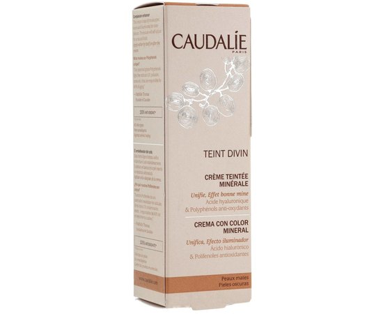 Увлажняющий крем минеральный с тональным эффектом Caudalie Teint Divin Mineral Tinted Moisturizer ,30 мл, изображение 3