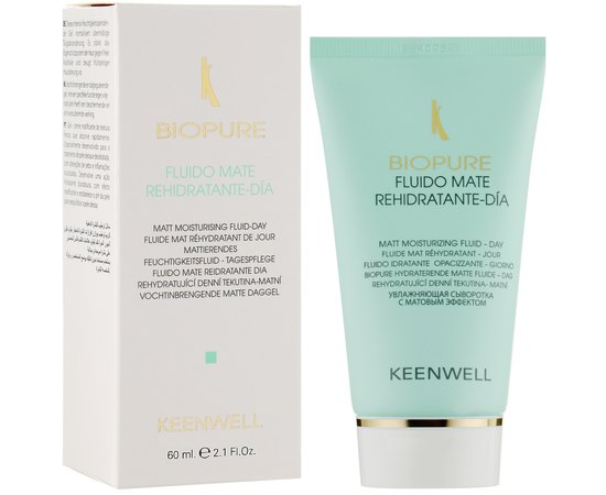 Дневной флюид матирующий увлажняющий Keenwell Biopure Matte Moisturising Fluid-Day, 60 ml, изображение 2