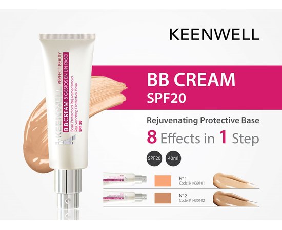 Keenwell BB Cream SPF20 Омолоджуюча захисна база для макіяжу, 40 мл, фото _ab__is.image_number.default