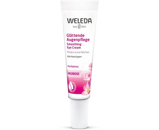 Крем для кожи вокруг глаз розовый разглаживающий Weleda Wildrose Intensive-Augencreme, 10 ml