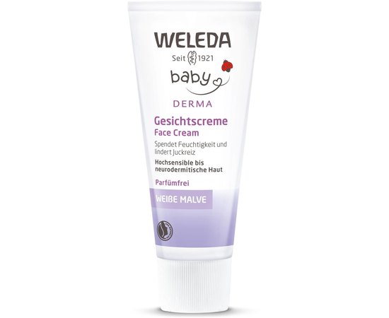 Weleda Weisse Malve Gesichtscreme Крем для обличчя з алтея для гіперчутливої шкіри, 50 мл, фото _ab__is.image_number.default