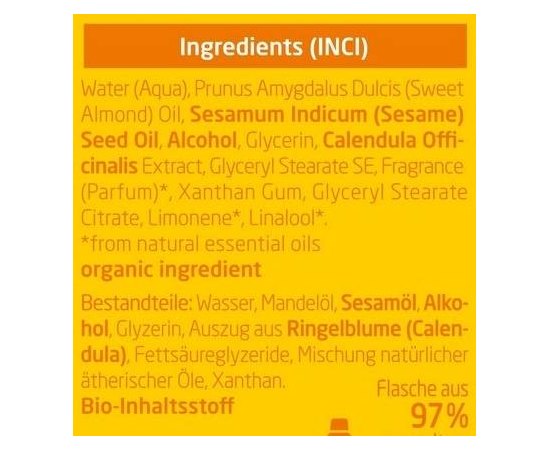 Молочко для купания младенцев Weleda Calendula Cremebadml, 200 ml, изображение 3