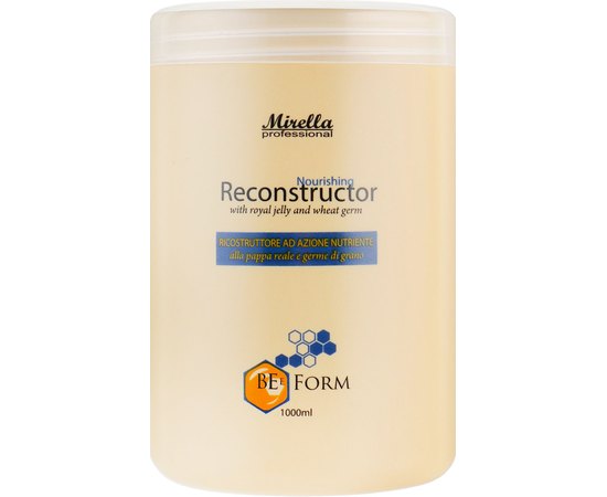 Обновляющий крем-кондиционер с маточным молочком и пшеничными протеинами Mirella Professional Bee Form, изображение 3