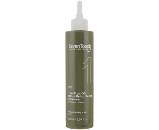 Очищуючий детокс-засіб для шкіри голови з маслом чайного дерева Personal Touch Seven Touch Detoxifying Scalp Cleanser, 200 ml, фото 