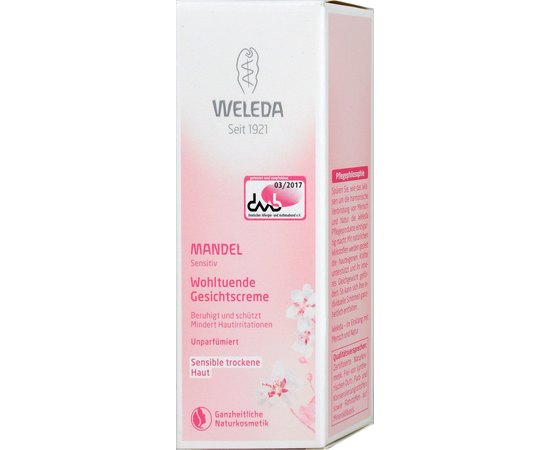 Питательный крем миндальный деликатный Weleda Mandel Wohltuende Gesichtscreme, 30 ml, изображение 2
