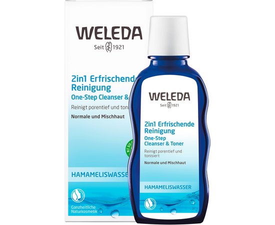 Универсальное очищающее тонизирующее средство 2 в 1 Weleda Erfrischende 2in1 Reinigung, 100 ml