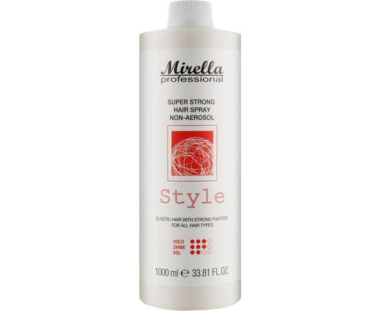 Жидкий лак для укладки волос Mirella Professional Super Strong Hair Spray, изображение 3
