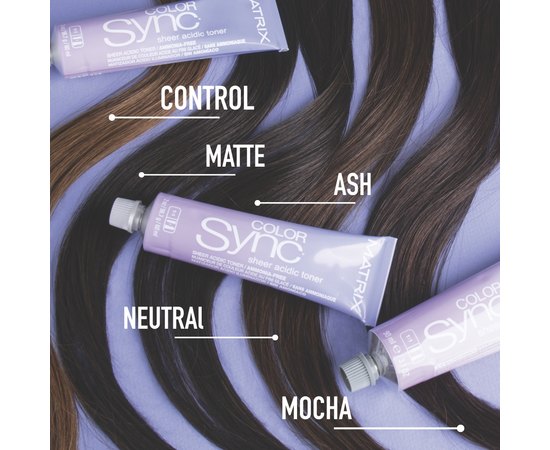 Безаммиачный тонер для волос на кислотной основе Matrix Color Sync Sheer Acidic Toner, 90 ml, изображение 3