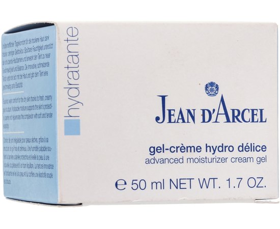 Гель-крем Интенсивное увлажнение Jean d'Arcel Gel-Creme Hydro Delice, 50 ml, изображение 2 Гель-крем Интенсивное увлажнение Jean d'Arcel Gel-Creme Hydro Delice, 50 ml, изображение 2