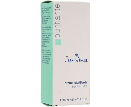 Корректирующий крем-регулятор секреции сальных желез Jean d'Arcel Creme Clarifiante, 30 ml, изображение 3