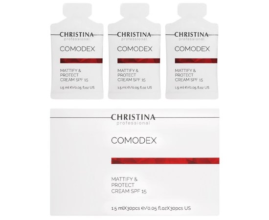 Крем для обличчя Матування та захист SPF15 Christina Comodex Mattify&Protect Cream SPF15, 30х1,5 ml, фото _ab__is.image_number.default