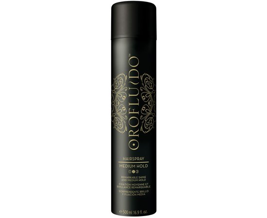 Лак для волос переменной фиксации Orofluido Medium Hold Hair Spray, 500 ml