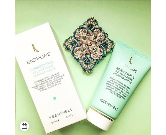 Ночной гель для жирной кожи с эффектом глубокого очищения Keenwell Biopure Intensive Purifying Gel Night, 60 ml, изображение 2