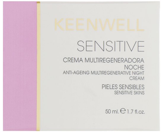 Ночной крем восстанавливающий омолаживающий Keenwell Sensitive Anti – Aging Multiregenerating Night Cream, 50 ml, изображение 2