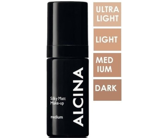 Alcina Silky Matt Make-up Тональный крем шелковый макияж, 30 мл, изображение 2