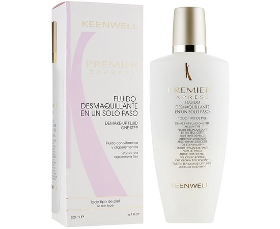 Флюид для снятия макияжа Keenwell Premier Demake-Up Fluid One Step, 200 ml, изображение 2